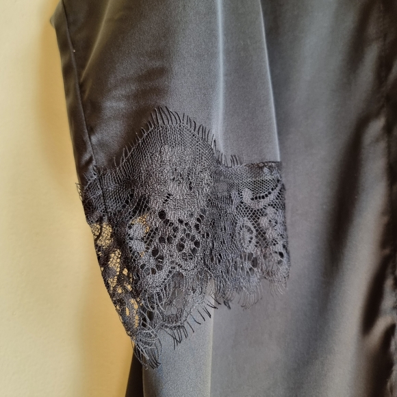 Satin Black colour Nighty US Medium Size. - Picture 5 of 11